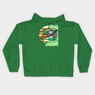 Samurai Frog Ronin - Summer Frog - Frogmurai Kids Hoodie